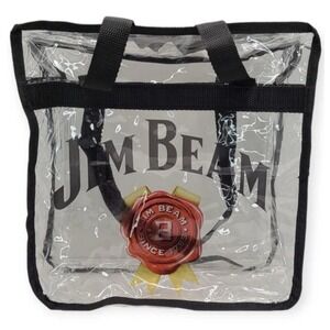 NEW Jim Beam Clear Festival Approved Stadium Zipper Carry Bag Pouch Purse Rare